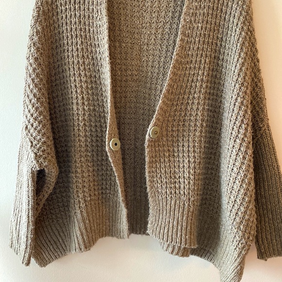 Free People Breeze Knit Slouchy Sweater Cardigan - Picture 11 of 13